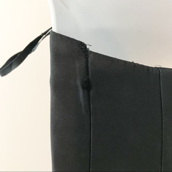 Vintage Y2K Jessica McClintock Gunne Sax Black Satin Rhinestone Corset Bustier - Picture 9 of 13